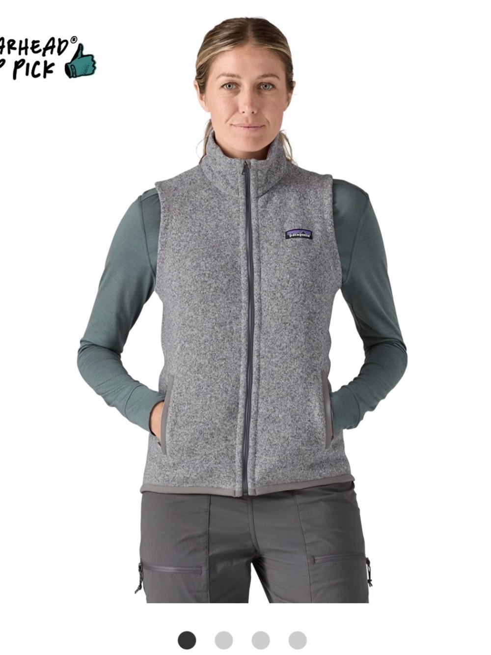 Patagonia Women’s Gray Fleece Vest - Full Zip